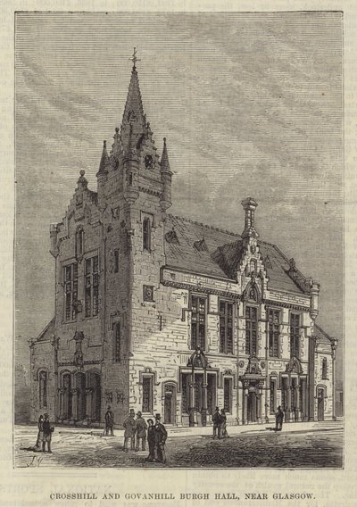 Crosshill och Govanhill Burgh Hall, nära Glasgow av Frank Watkins