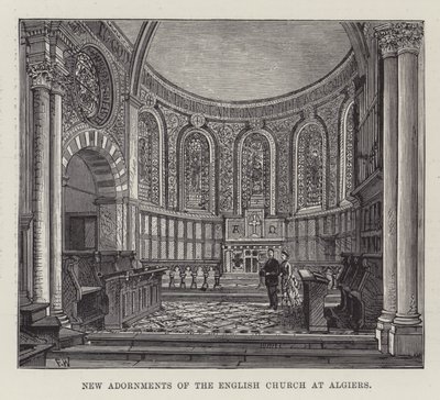Nya utsmyckningar av den engelska kyrkan i Alger av Frank Watkins