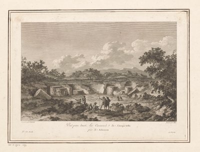 Utsikt över stenbrottet vid Campo Bello, Selinunte Vuë prize dans les Carrieres de Campo bello près de Selinunte (titel på objekt) av François Allix