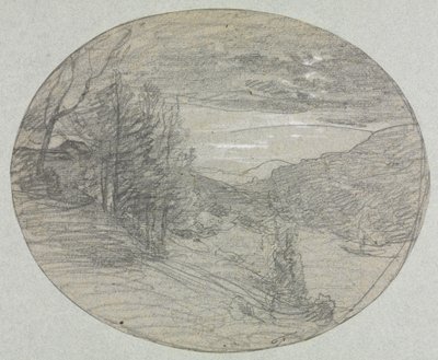 Landskap av François Auguste Ravier