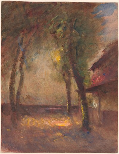 Terrassen i Ravier House i Morestel av François Auguste Ravier