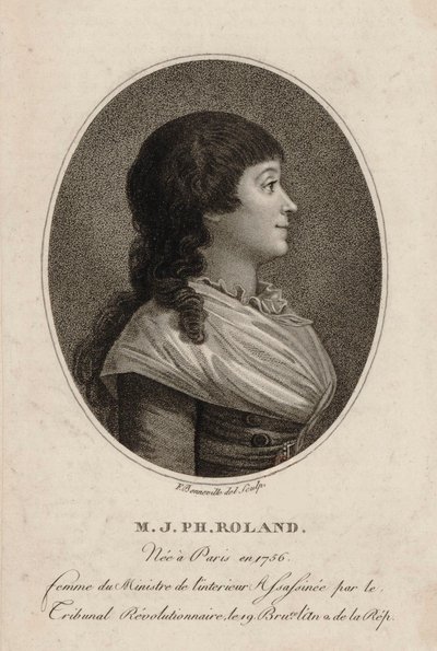 Madame Roland av Bonneville av Francois Bonneville
