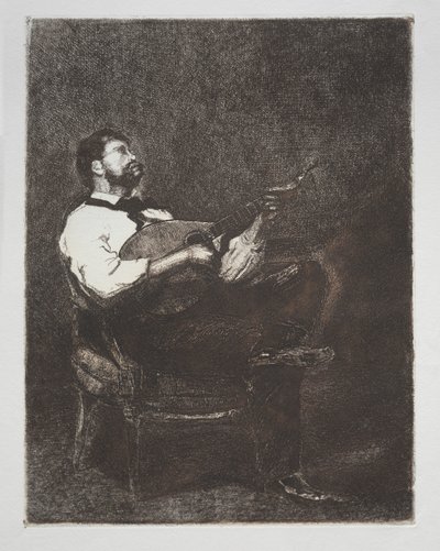 Gitarrspelare, 1861. av François Bonvin