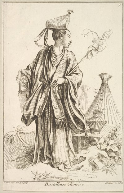 Kinesisk artist, 1738-45. av François Boucher