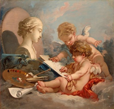 Amoretten. Allegori om målning av François Boucher