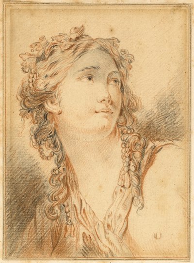 Chef för Bacchante av François Boucher