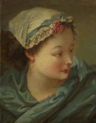 Chef för en ung kvinna av François Boucher