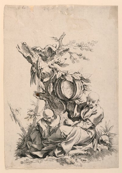 Le Gout (Smak) från serien Les Cinq Senses (The Five Senses) av François Boucher