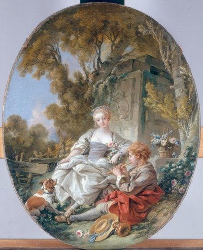 Flageoletspelaren av François Boucher
