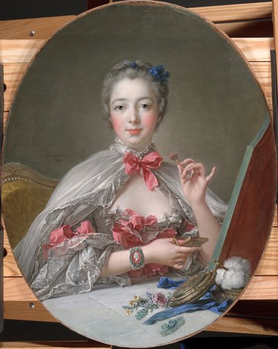 Madame de Pompadour vid hennes toalett, ca 1760 av François Boucher