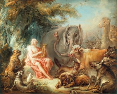 Orfeus charmar djuren av François Boucher