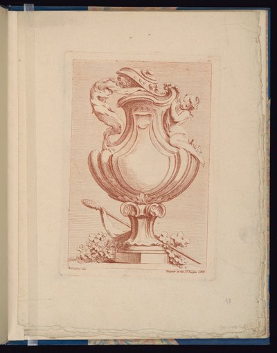 Tallrik 10, Livre de vases (bok med vaser) av François Boucher