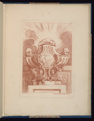 Tallrik 2, Livre de vases (bok med vaser) av François Boucher