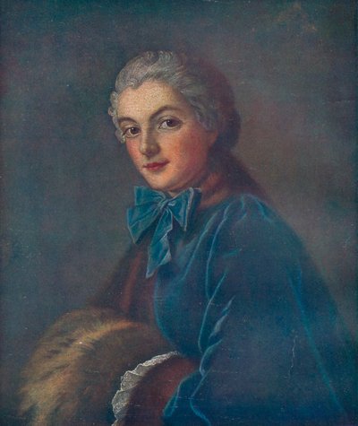 Porträtt av en ung kvinna, 1700-talet av François Boucher