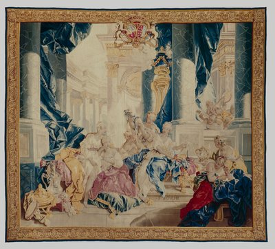 Psyche visar sina skatter för sina systrar, 1744-46 (ull och siden) av François Boucher