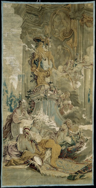 Psyches intåg i Amors palats [vänster fragment], från The Story of Psyche av François Boucher