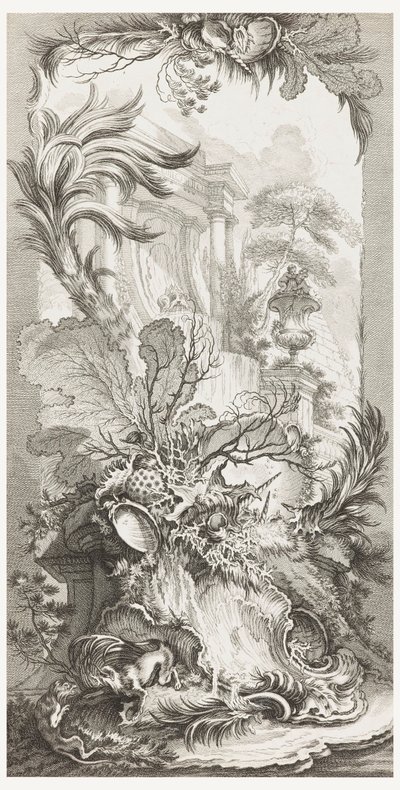 Rocaille (rokokodesign), i Nya delar för skärmar (Nya koncept för skärmar) av François Boucher