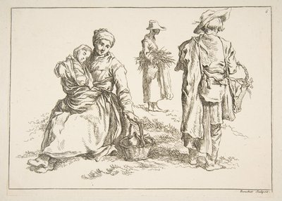 Skissblad, 1753. av François Boucher