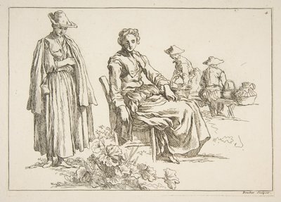 Skissblad, 1753. av François Boucher