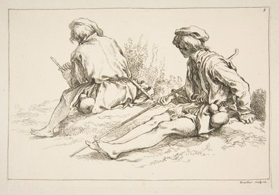 Skissblad, 1753. av François Boucher