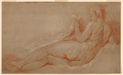 Studie för liggande naken av François Boucher