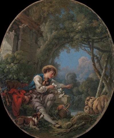 Budbärarens utskick, 1765. av François Boucher