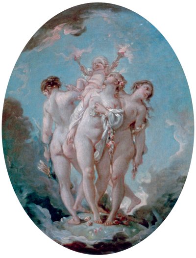 De tre nåderna, c1725-1770 av François Boucher