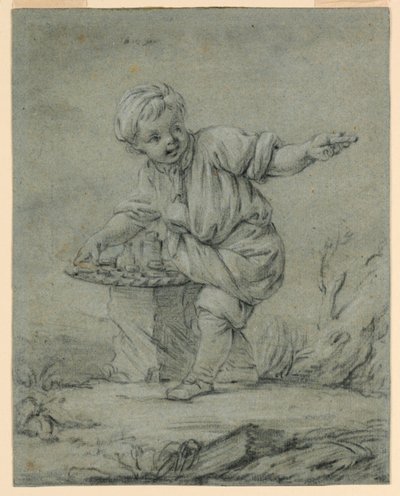 Den ungdomliga säljaren av François Boucher