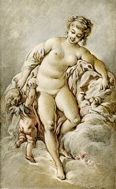 Venus med duvorna av François Boucher