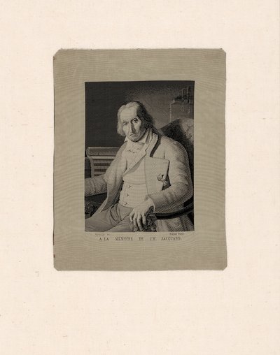 Porträtt av Joseph Marie Jacquard (1752-1834) av François Carquillat