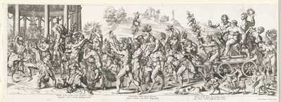 Triomf van Bacchus av François Chauveau (attributed to)