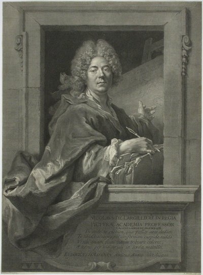 Nicolas de Largilliere av François Chereau
