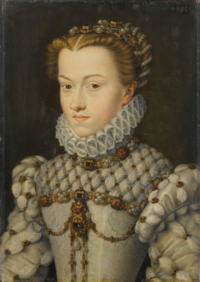 Elisabeth av Österrike 15541592, drottning av Frankrike, ca 1571-1572 av François Clouet