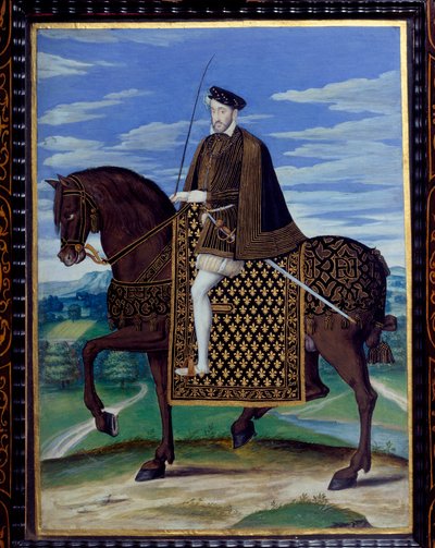 Ridsporträtt av Henrik II av François Clouet