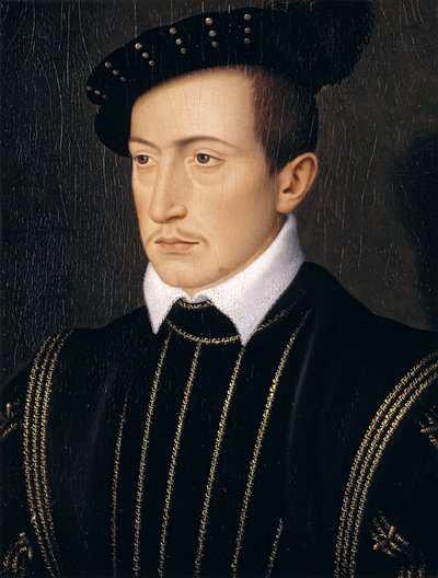 Guy XVIII, Comte de Laval, ca 1540 (olja på ekpanel) av François Clouet