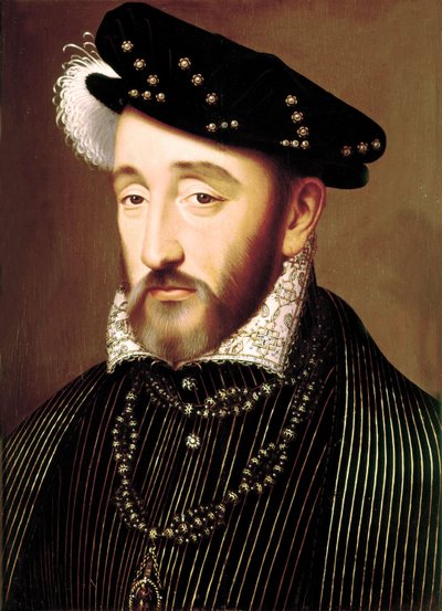 Henri II olja på panel av François Clouet