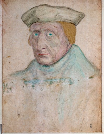 Porträtt av Guillaume Bude (Budee) (Budaeus) (1467-1540), mästare i Francois I:s kungliga bokhandel i Fontainebleau Teckning av Francois Clouet (1475/1485-1540). 1535. Musee Conde, Chantilly av François Clouet