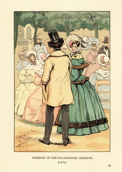 Mode i Palais-Royal Gardens av François Courboin