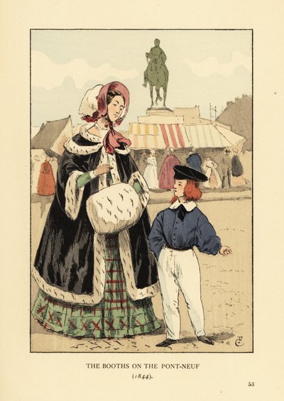 Båsen på Pont Neuf, Paris av François Courboin