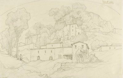 Rocca di Papa av François Edouard Bertin