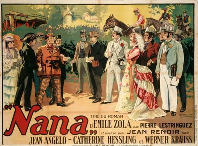 Filmaffisch Nana av Jean Renoir, 1926. av François Florit