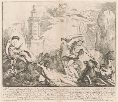 Seconda Macchina för Kina 1741: Neptunus och amfitrit av François Hutin