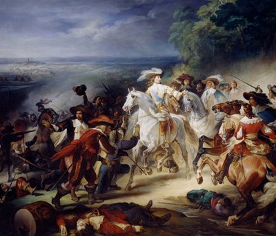 Slaget vid Rocroy, 19 maj 1643, 1834 av François Joseph Heim