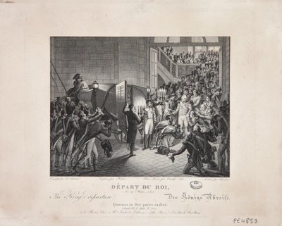 Konungens avgång, 19 mars 1815, c.1820 av François Joseph Heim
