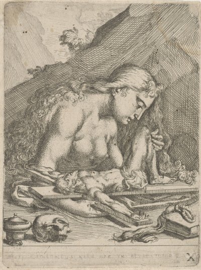 Sankta Maria Magdalena som en ångerfull syndare av François Joseph Lonsing