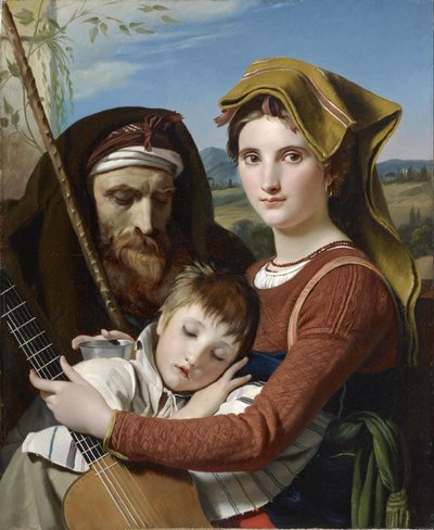 Romersk herdefamilj i Campagna av François Joseph Navez