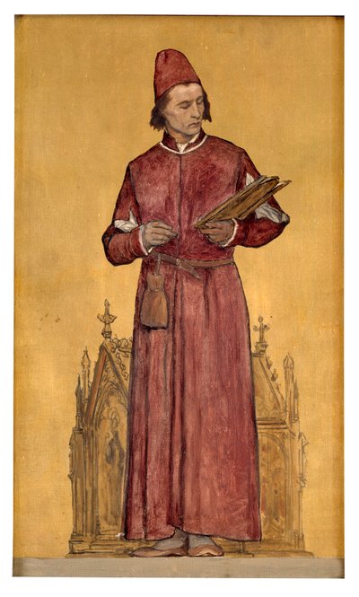 Målaren Hans Memling (olja på duk) av François Joseph Navez