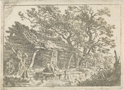 Landskap med en lada av François Joseph Pfeiffer (II)