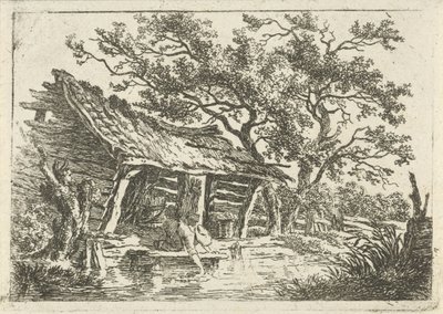 Landskap med en lada av François Joseph Pfeiffer (II)
