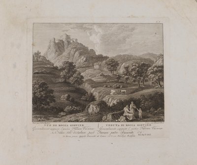 Vue de Rocca Giovine (nr V) av François Morel
